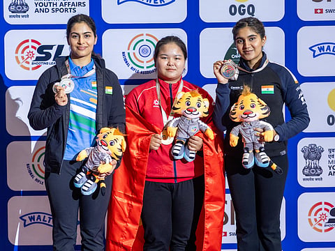 Manu Bhaker misses gold in shoot-off, Esha wins bronze in 25m Pistol
