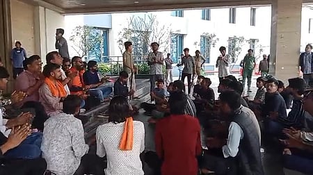 Right-wing activists vandalise private varsity in Indore 
