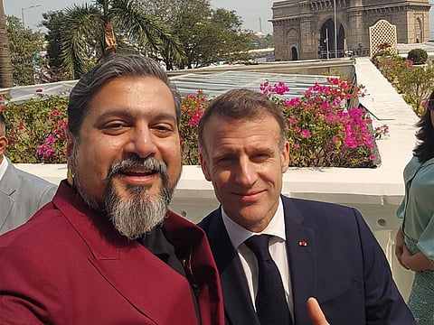 "Super exciting times," says  Ricky Kej after meeting French President Emmanuel Macron