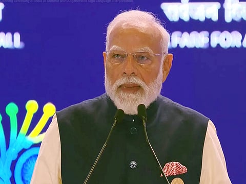 PM's speech translated real time in sign language through AI technology at AI Summit