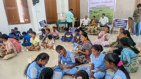 Thanjavur1

21/3/2026, Thanjavur: Students participating in pith doll making training held at Thanjavur on Saturday. Express Photo