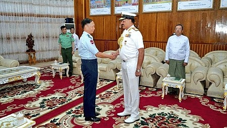 Indian Navy chief, Myanmar Defence Minister discuss regional stability