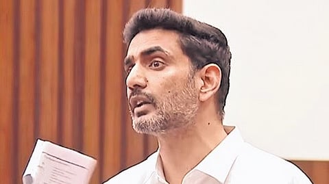 HRD Minister Nara Lokesh.