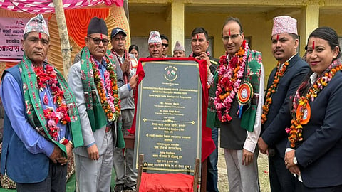 Foundation stone laid for Indian-assisted school building in Nepal's Achham district (ANI photo)