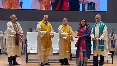 Nalanda University awards degrees to 219 students from 14 nations at third convocation ceremony (Photo: IANS)