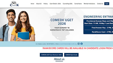 COMEDK Result 2026: Know how to download rank card at comedk.org  