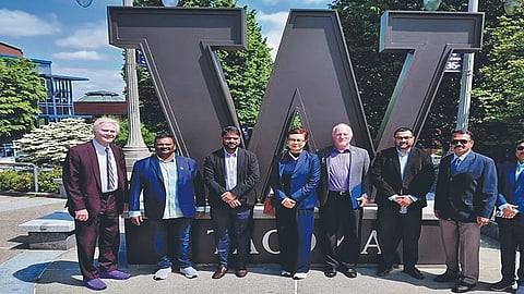 Telangana delegation with John Marchione, executive director, Washington State Public Stadium Authority
