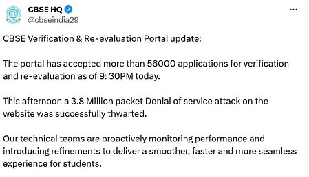 CBSE gets over 56,000 re-evaluation pleas as students flag OSM concerns, foils major cyber attack on portal