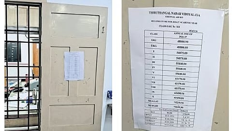 Of the more than 15 schools TNIE visited in Chennai, only one had displayed its fee details, while another claimed it was available on its website.