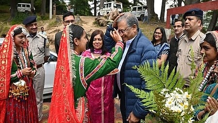 CEC Gyanesh Kumar interacts with young voters in Chamba