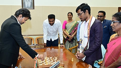 Praggnanandhaa honoured by Tamil Nadu CM Vijay with Rs 50 lakh reward after historic Norway Chess triumph