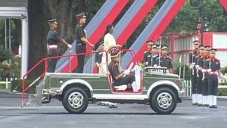 President Murmu reviews IMA parade of first batch of women NDA cadets