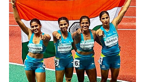 Indian women's 4x100m relay team wins gold on final day of Asian Relays Championships