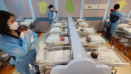 South Korea records highest childbirths in seven years
