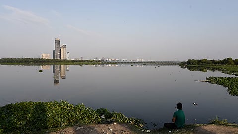 A view of the Yamuna river.