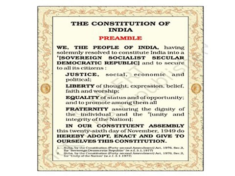 Reports of dropping Preamble, secularism from Class 9 textbook misleading; constitutional values spread across Grades 6-10: Sources