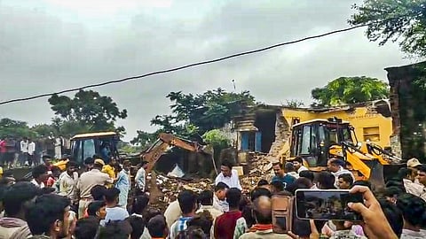 Dilapidated government school roof collapses in Rajasthan