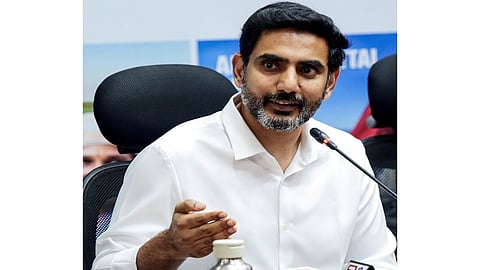 Andhra Education Minister Nara Lokesh thanks Central government for granting legal status to Amaravati