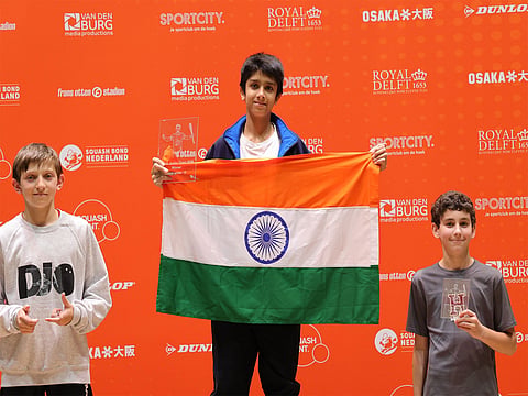 Indian squash prodigy Amarya Bajaj clinches Dutch Junior Open U-13 title