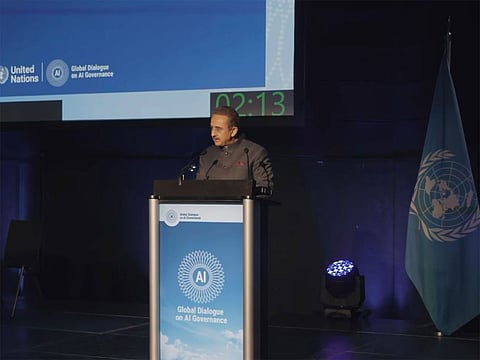 India calls for UN-led AI governance rooted in human oversight, rights and safeguards against misuse