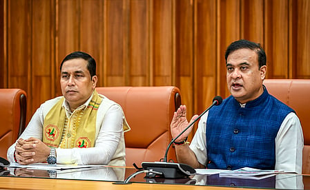 Guwahati: Assam Chief Minister Himanta Biswa Sarma addresses a press conference in Guwahati on Friday, July 10, 2026.