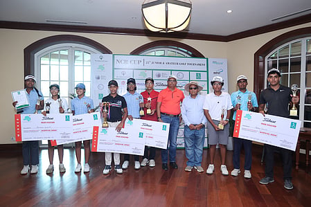 Naveen Rathi, Ayesha Gupta secure major win after three-day showdown 25th NCR Cup - Junior & Amateur Golf Tournament 2026 at the championship layout of the Classic Golf & Country Club, Manesar. on Friday. Photo credit: Delhi Golf Society