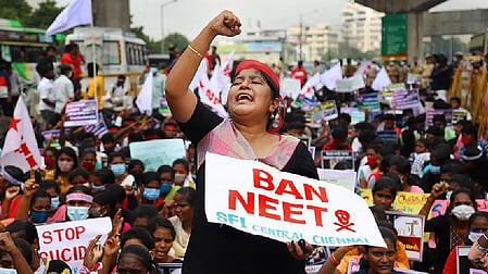 NEET protests intensify in Chennai as students demand exam scrap, minister’s resignation