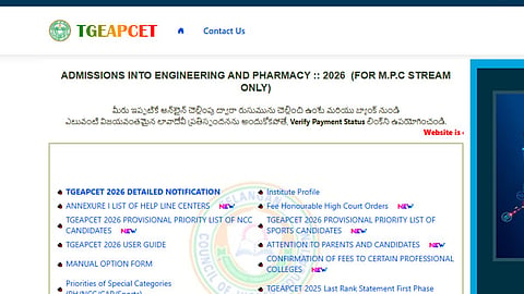 TG EAMCET Seat Allotment Result 2026 Second Phase Live Updates