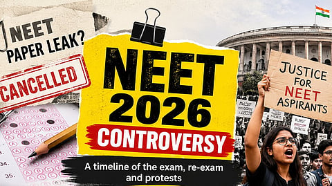 KSU leader booked for allegedly slapping police officer during NEET protest in Wayanad