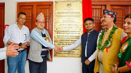 India-funded college building opens, school project begins in Nepal