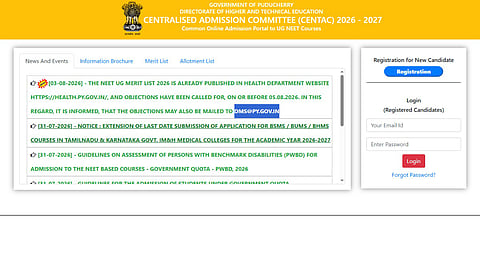 Puducherry NEET UG Rank List 2026