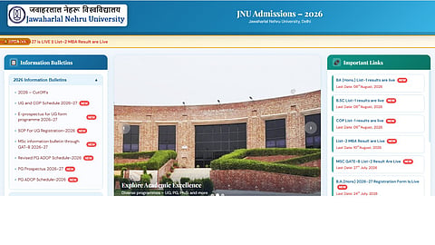 JNU UG Merit List 2026