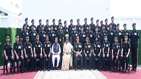 Odisha: President Droupadi Murmu felicitated at Gopalpur Air Defence College