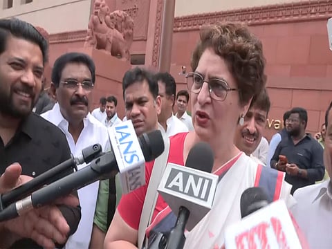 "Don't know what they are afraid of:" Congress MP Priyanka Gandhi on the cancellation of the 'Chhatron Ki Goonj' programme