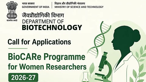 DBT BioCARe Programme 2026-27.