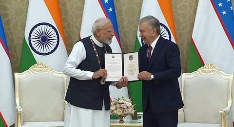 Uzbekistan bestows highest foreign leader honour on PM Modi