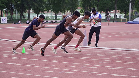 Indian athletes undergoing ‘smart track’ training at SAI Bengaluru ahead of Asian Games 2026 at Aichi-Nagoya in Japan later in September. Photo credit: SAI Media