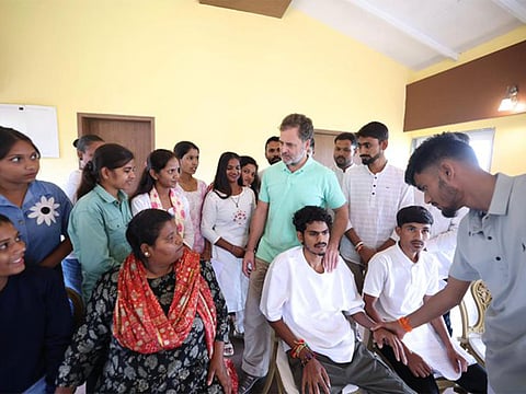 Education for all: Rahul Gandhi meets Tribal students in Nashik