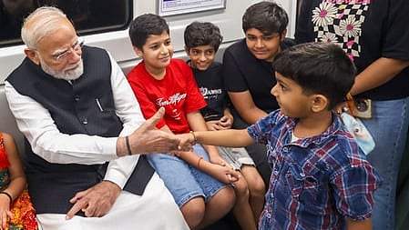 PM Modi attends SRCC centenary celebrations, travels by Metro and releases commemorative coin