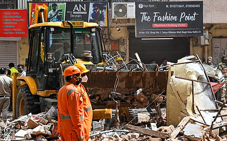 Two MP students killed in Delhi building collapse