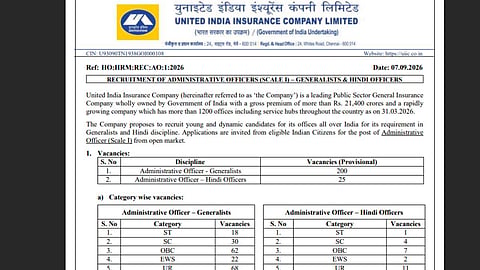 UIIC AO Recruitment 2026
