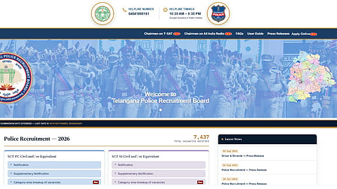 Telangana Police Recruitment 2026 Application deadline extende