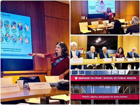 Punya Salila Srivastava discusses India's public health initiatives at Harvard T.H. Chan School