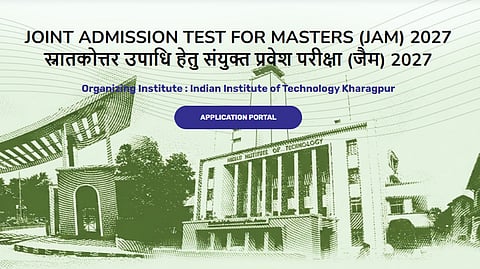 IIT JAM 2027 registration deadline extended to October 19