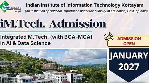 IIIT Kottayam iMTech Admissions 2027