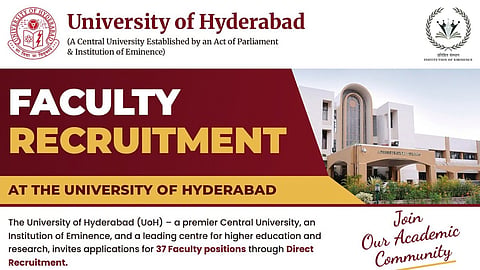 University of Hyderabad Faculty Recruitment 2026