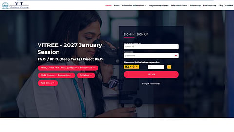 VITREE 2027 Admissions