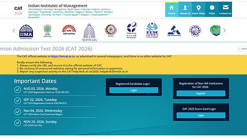 CAT 2026 Application Edit Window