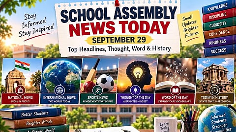 School Assembly News Today, September 29, 2026