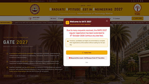 GATE 2027 Registration Deadline Extended Without Late Fee